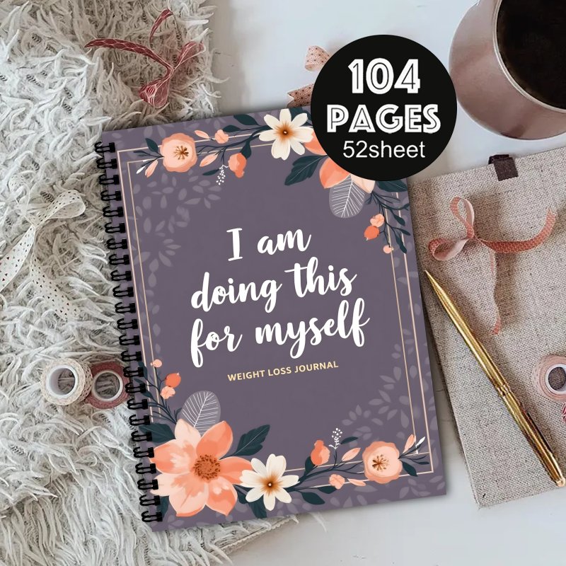 Fitness Journal Planner - Buku Catatan Penurunan Berat Badan A5,