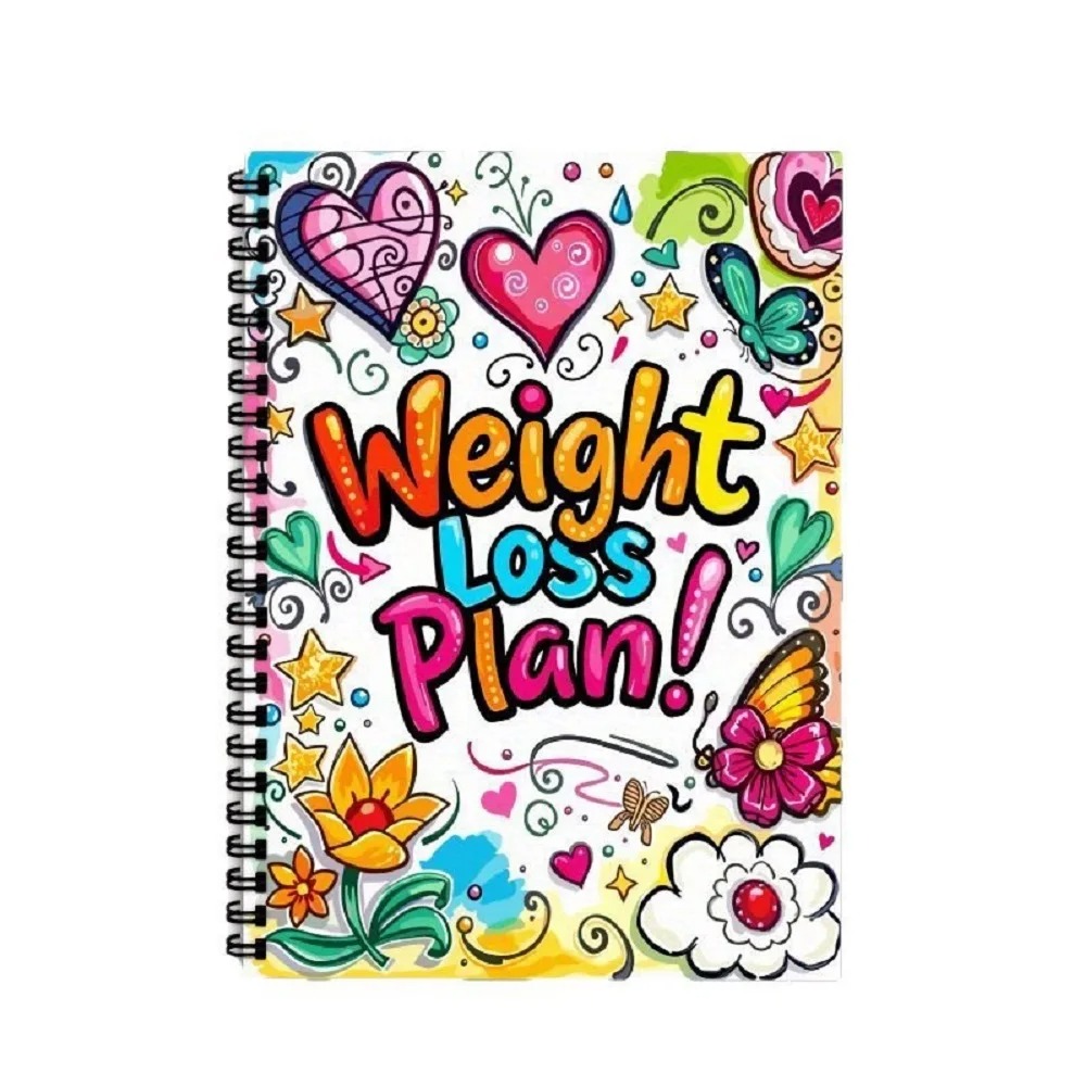 Fitness Journal Planner - Jurnal Rencana Penurunan Berat Badan Spiral