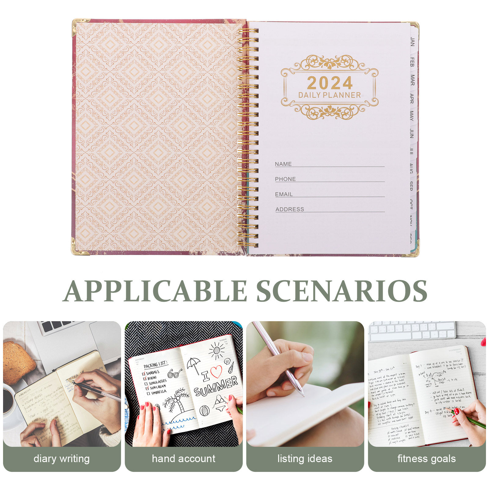 Buku Catatan Spiral Multifungs - Fitness Journal Planner ulasan dan harga