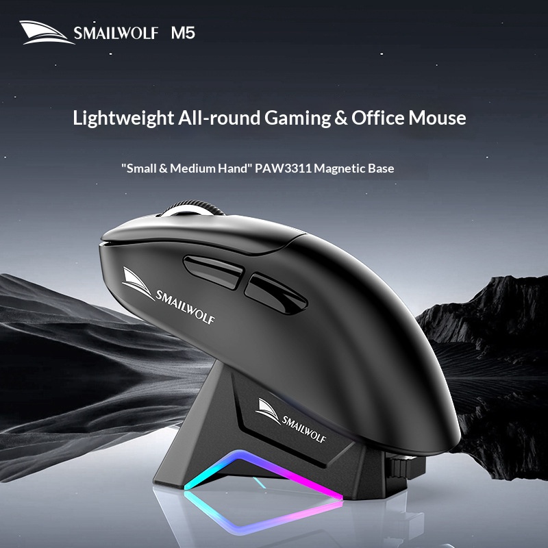 SMAILWOLF M5 Mouse Nirkabel Bl - Fitness Journal Planner ulasan dan harga