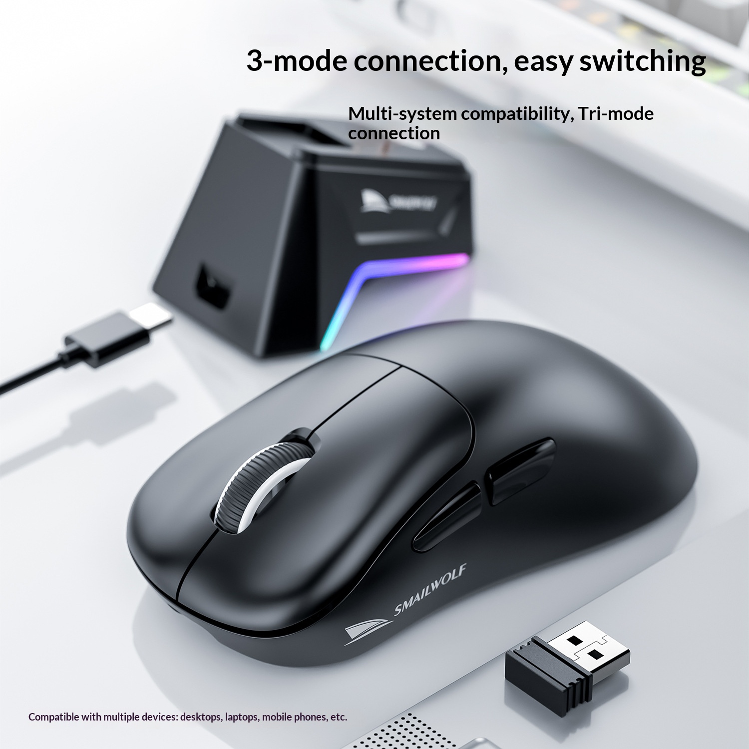 SMAILWOLF M5 Mouse Nirkabel Bl - Fitness Journal Planner ulasan dan harga